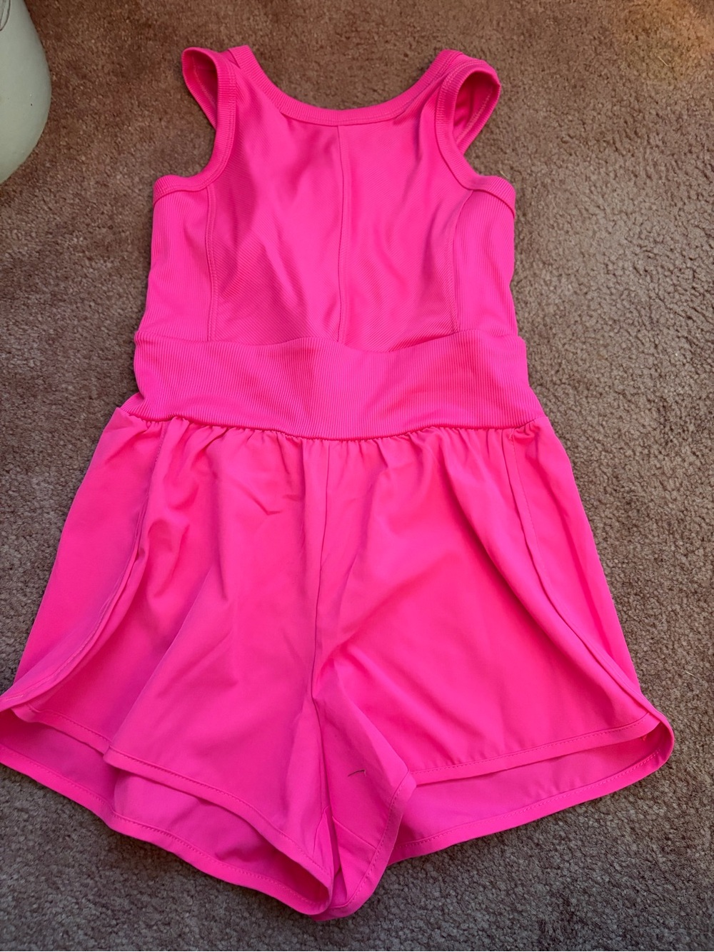 NWOT Justice Hot Pink Active Romper